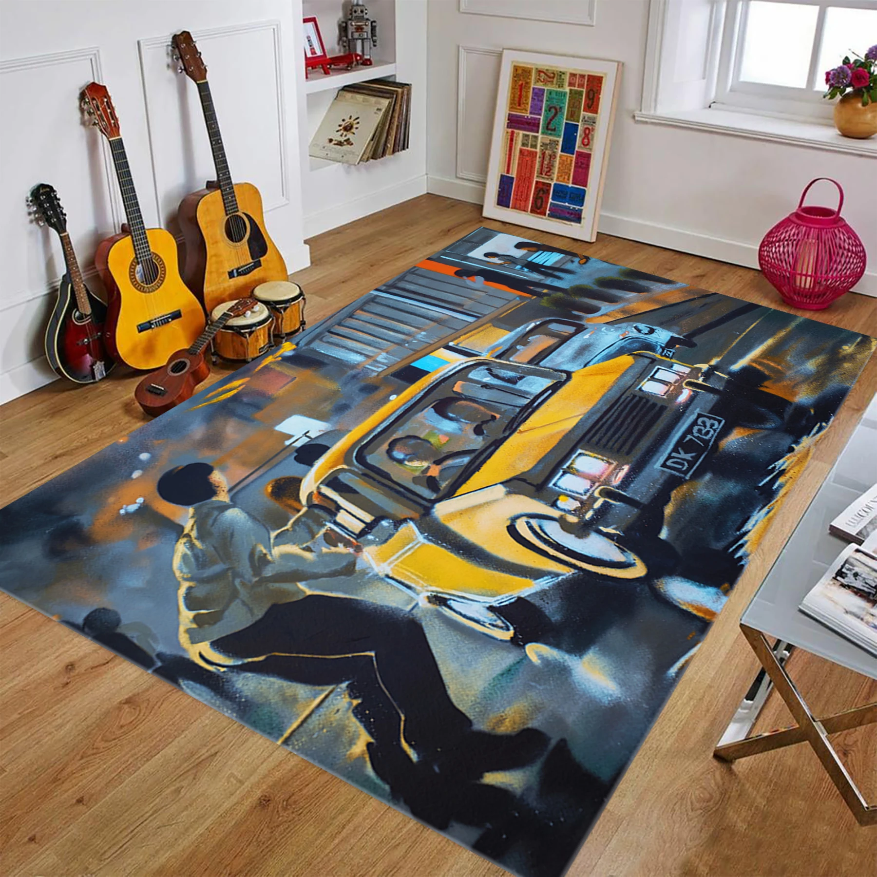 Graffiti Wall Art Rug For Living Room, Fan , Area Rugs, Popular Carpet, Personalized Gift, themed Rug, Home Decor,Rug