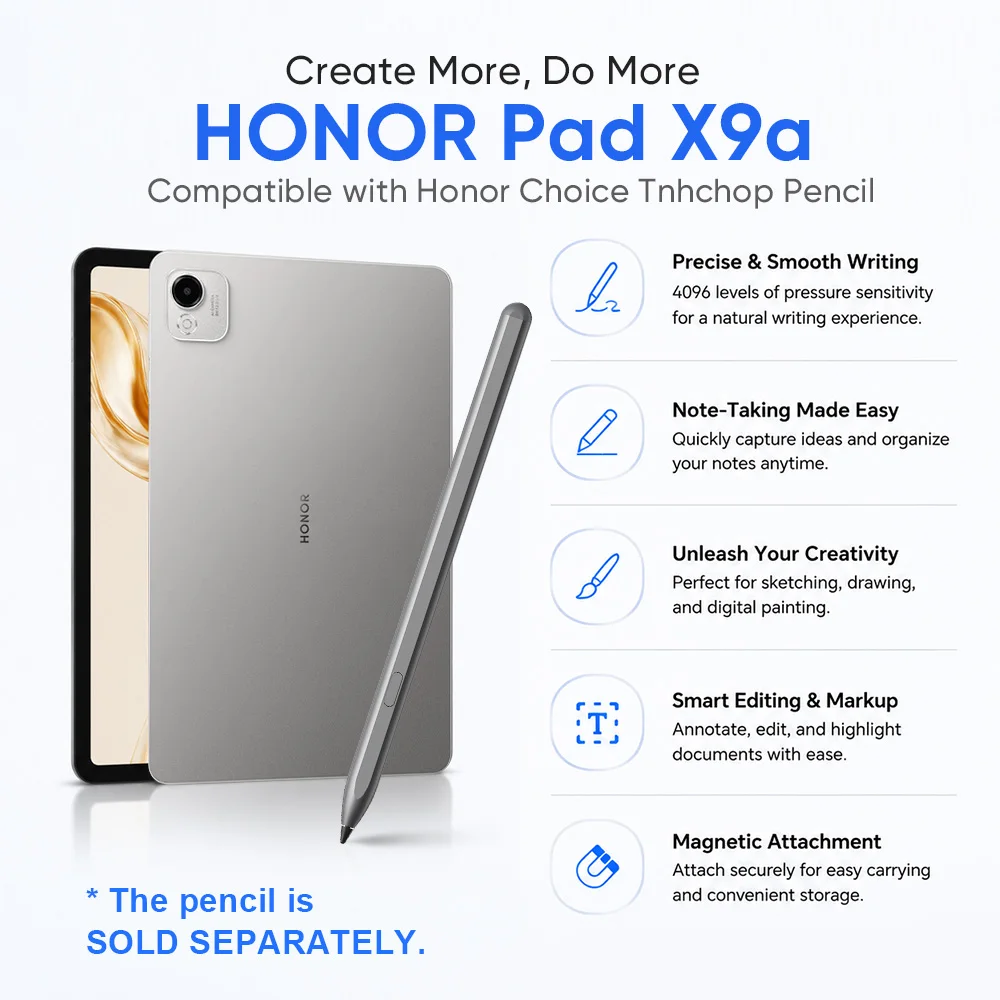 Image of HONOR Pad X9a 11,5-Zoll LCD-Display 120Hz Bildwiederholrate 1,07B Farben 400 nit Helligkeit, Snapdragon 685 WIFI Octa-Core, 8300mAh Akku
