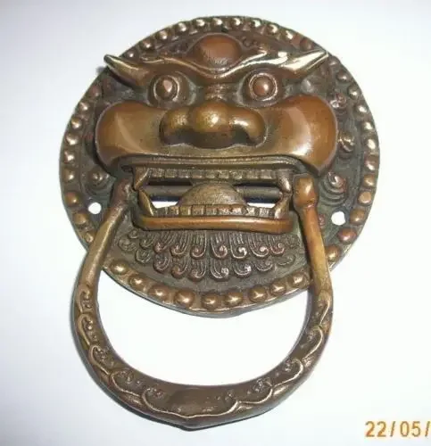 

Chinese Bronze Foo Dog Foo Lion Door Knocker