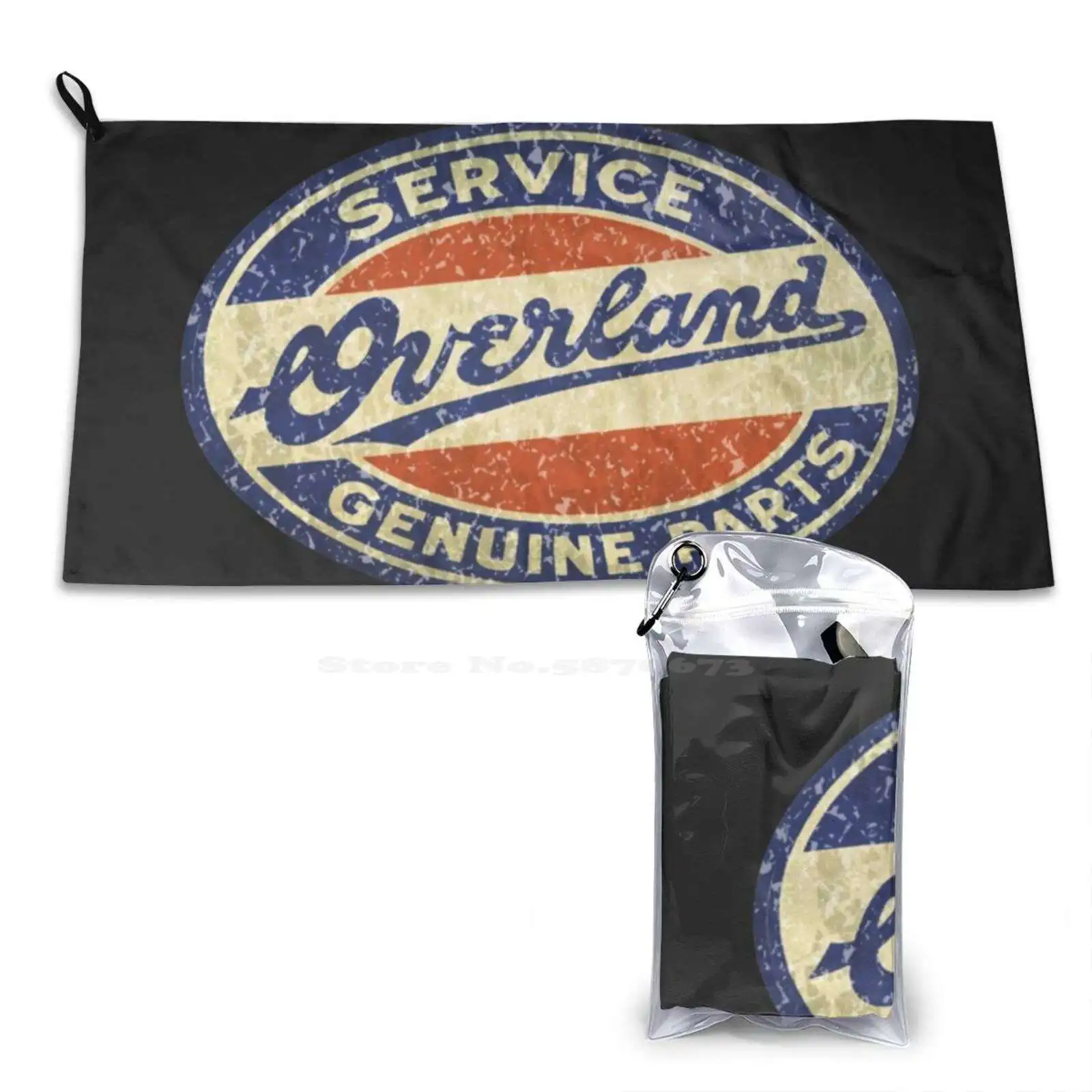 Overland Sales Service Sign Willys Superfine Fiber Bathroom Towels Washcloth Overland Sales Service Sign Willys 4X4 Rover Off