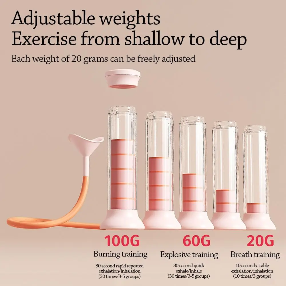 عد الدمبل التنفس قابل للتعديل المقاومة البطن التنفس الأساسية قوة المدرب الحجاب الحاجز قدرة الرئة المتوسع