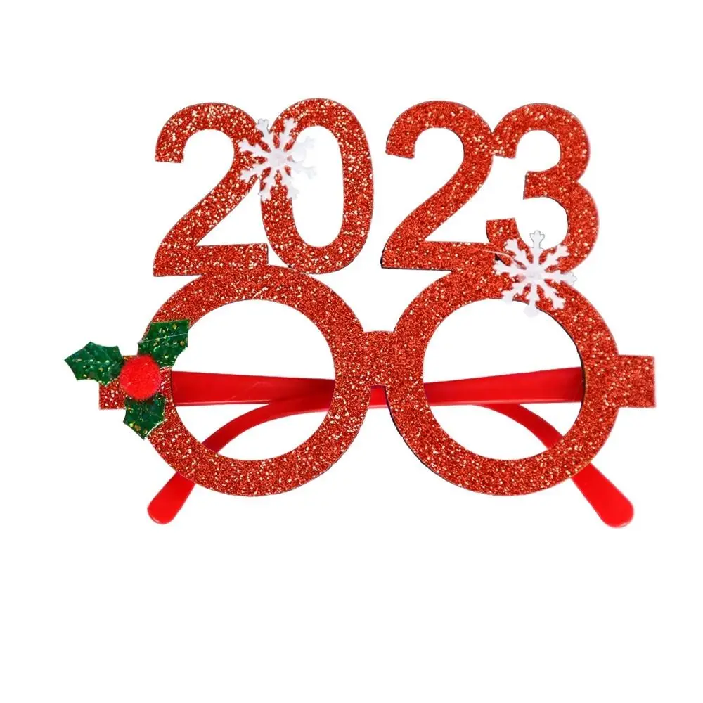 Elk Party Decoration Props Letter Christmas Frame Glasses Party Decorations Christmas Decorative Glasses Santa Claus Eyeglasses