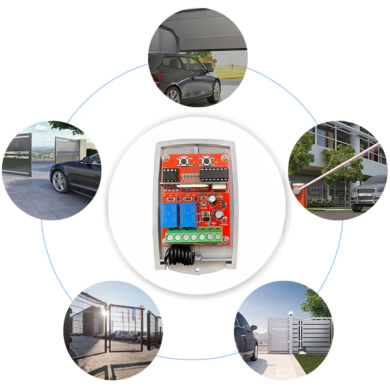 Imagem -05 - Cardin-controlo a Distância Universal da Porta da Garagem Interruptor Abridor Transmissor S449 Qz2 Qz4 Qz1 Qz3 433mhz 12v24v