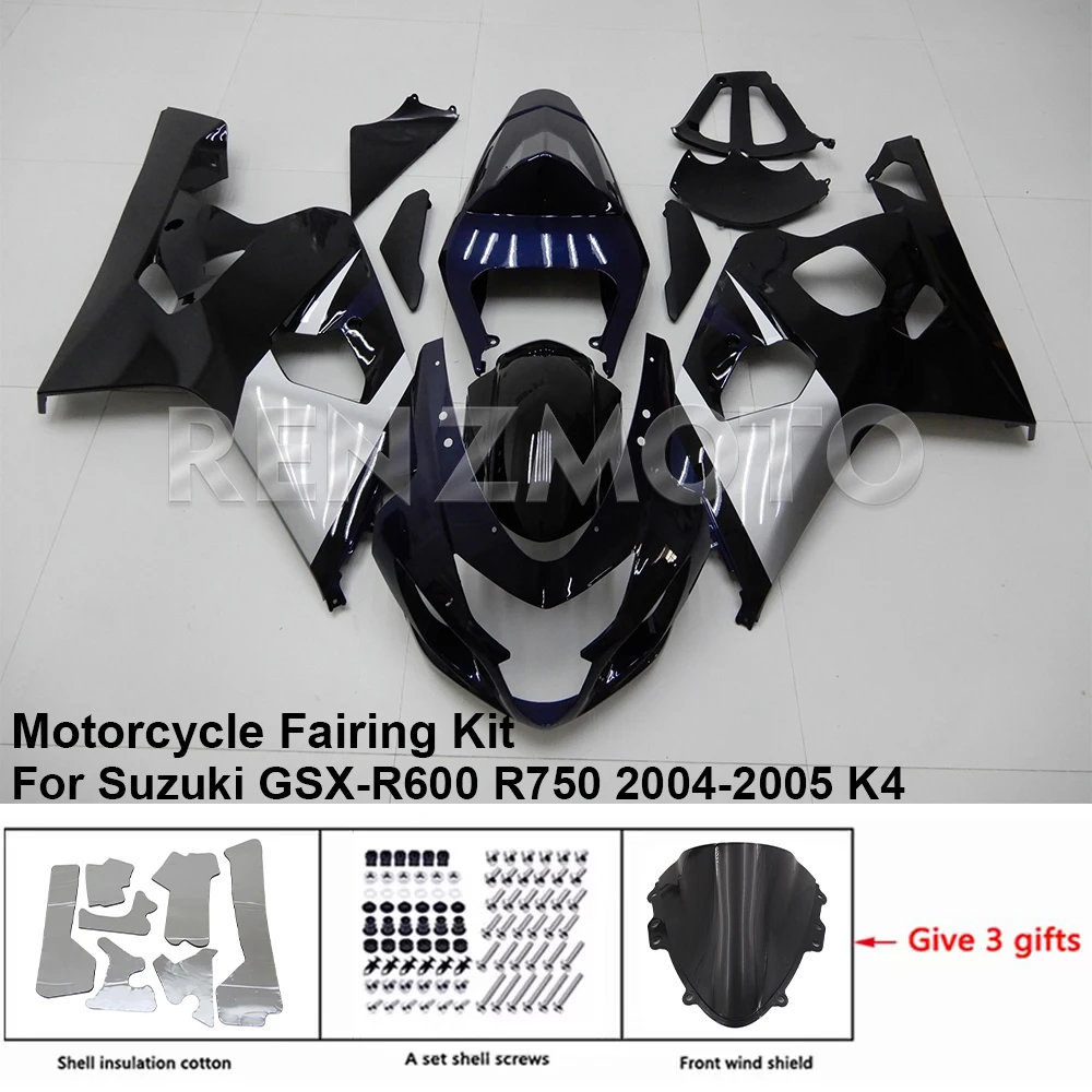 S0604-102A For Suzuki GSX-R600 R750 04-05 K4 K5 Fairing Motorcycle Set Body Kit Decoration Plastic Guard Plate Accessories Shell