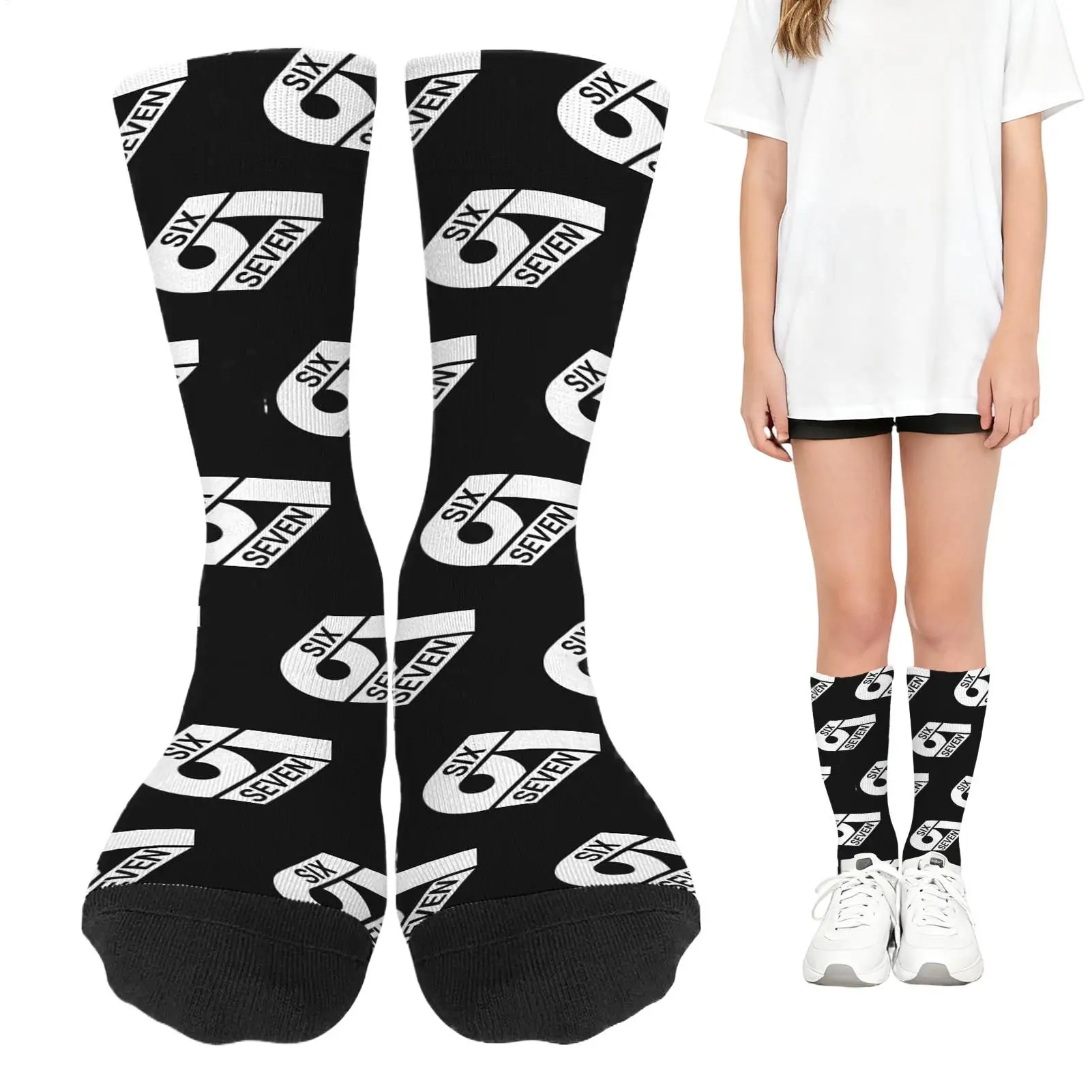 

Football Socks Soft Lightweight Funny Long Fun Printed Boys Softball Socks For Men Women Adult Teens Athlete Basketball Hockey