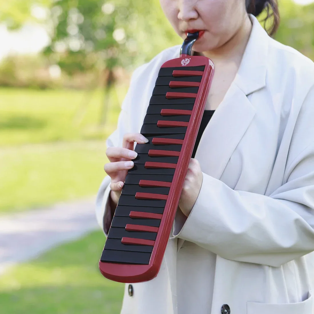 Irin melódica 32/37 teclas teclado de piano boca órgão gaita instrumento musical iniciante crianças presente educacional melódica