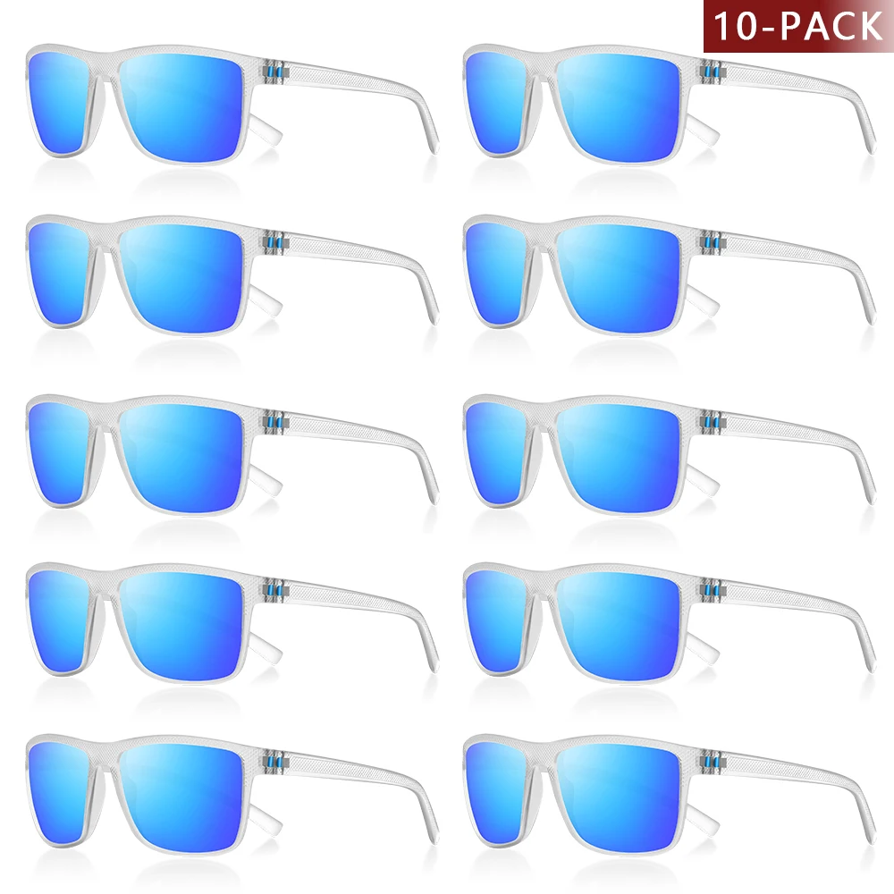 

CRIXALIS 10 шт. поляризационные солнцезащитные очки для мужчин и женщин TAC линзы для вождения и рыбалки для Хэллоуина антибликовый оттенок UV400