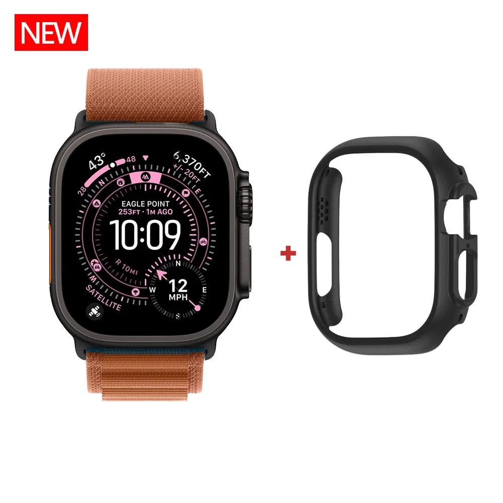 Cover Case For Apple Watch Ultra 4 2 3 49mm Protector Accessories Hollow Hard PC Bumper Shell iWatch Series Ultra 3 4 Protective