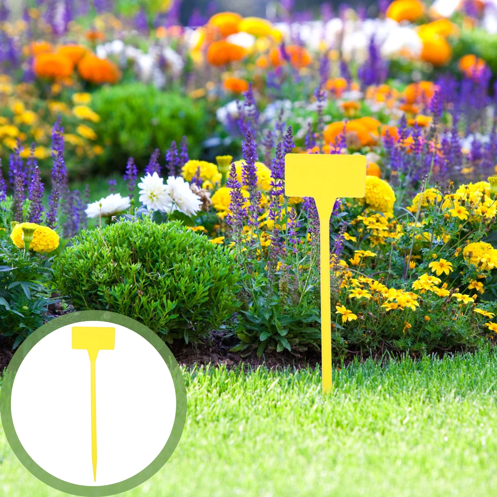

10 Pcs Plant Tags Garden Labels Durable Non Toxic Foldable 180 Degrees Easy Insert Soil Seedlings Marker Reusable Flower Label