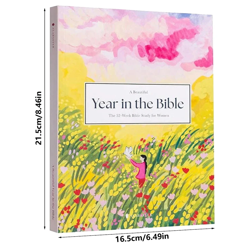 

A Beautiful Year In The Bible Women Bible Study Guide Religious book 52 Week Christian Journal Lady Religious Books