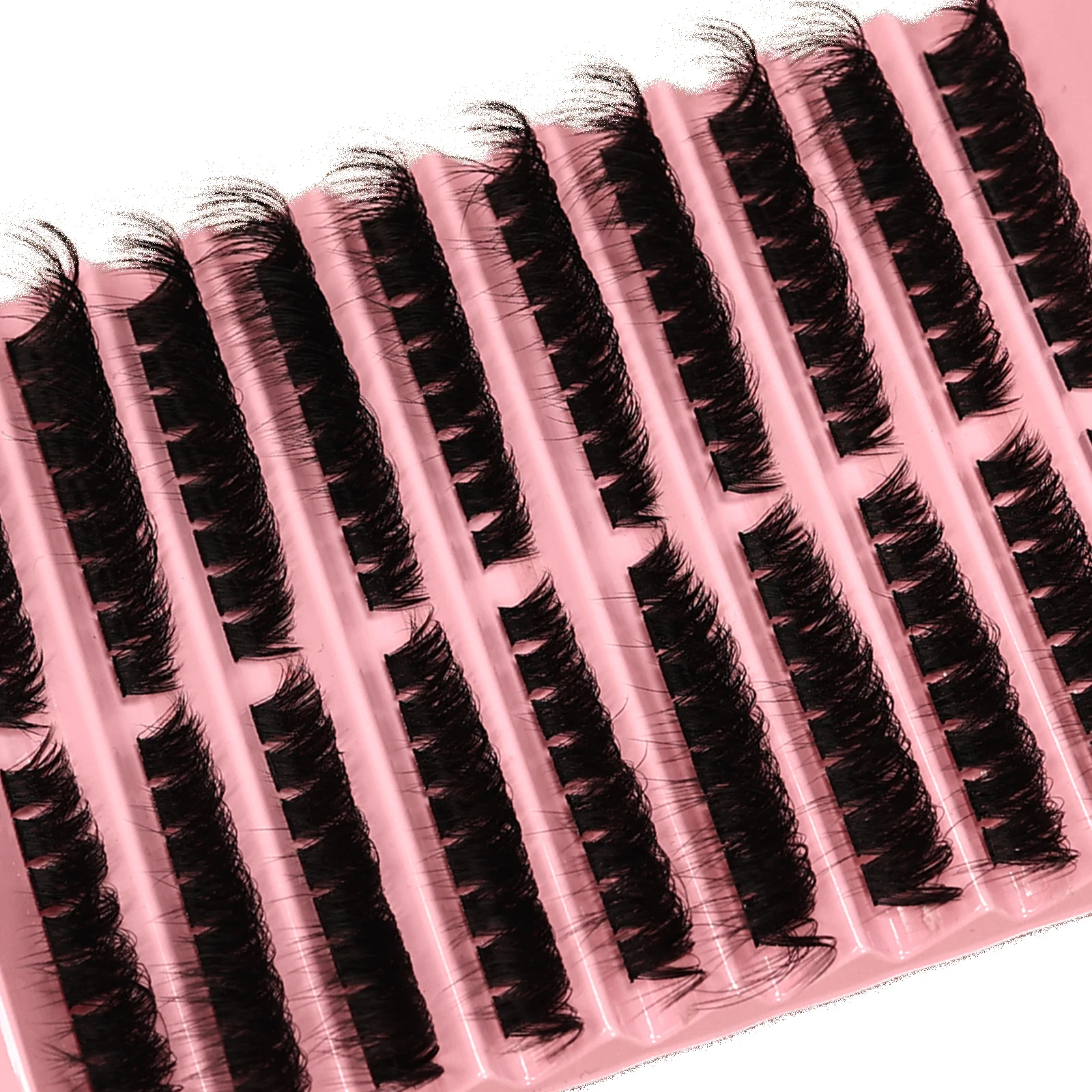 Flauschige Manga-Fox-Eye Einzelwimpernverlängerungen D-Curl DIY Falsche Wimpern für Party und Cosplay-Make-up – Detail 3