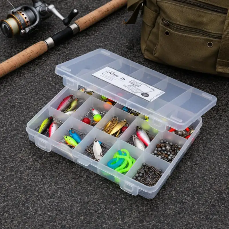 23.5*16.5cm Car Model Storage Box 10 Grids Toy Dustproof Organizer Case For Diecast Vehicles And Models