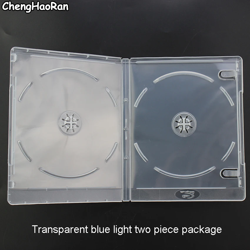 ChengHaoRan-estuche portátil ultrafino estándar para DVD, paquete de CD transparente, organizador de almacenamiento de CD, caja de álbum, 1 unidad