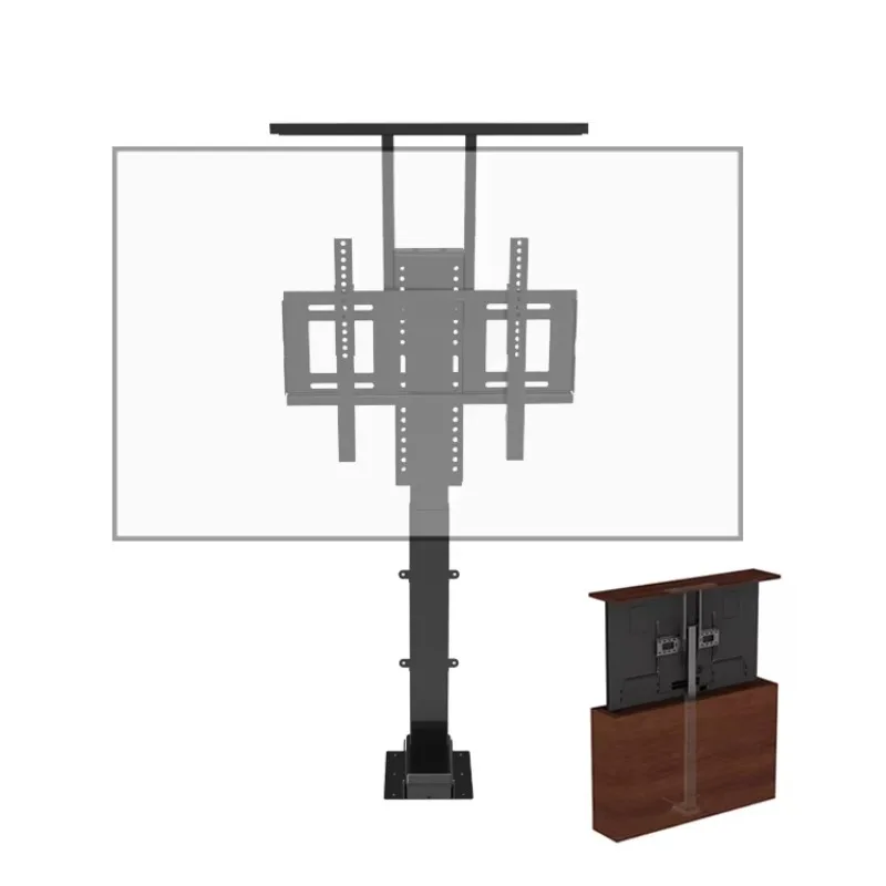 Electric Automatic Motorized TV Lift 32-75 Inch Adjustable Height Remote Control Unit TV Mounts & Carts