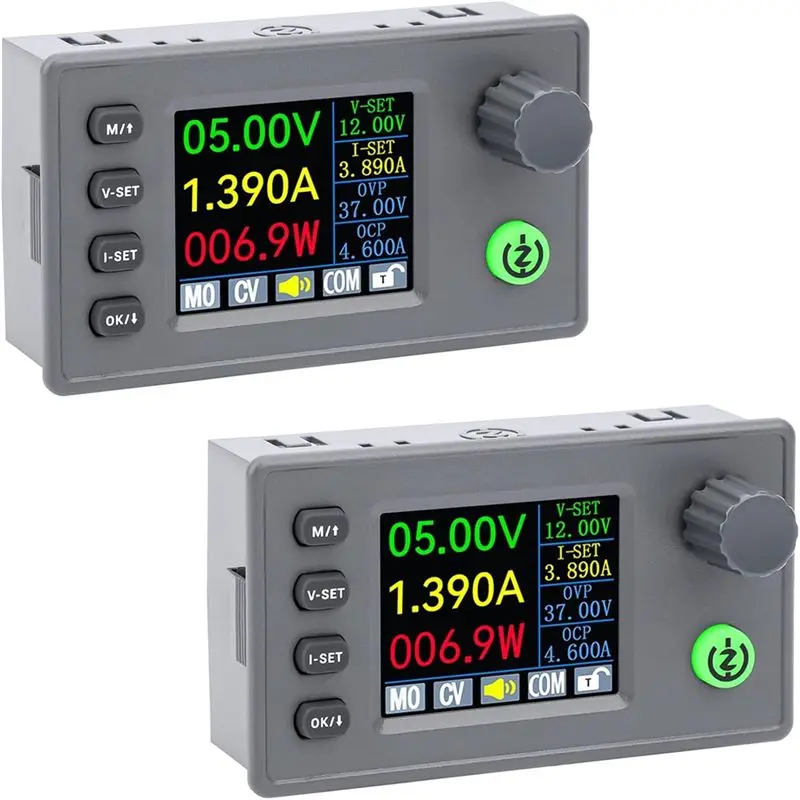 ABSS-Adjustable Voltage Regulator LCD Display Buck Converter 6-36V To 0.5-36V 4.5A 40W For RV Solar Panels