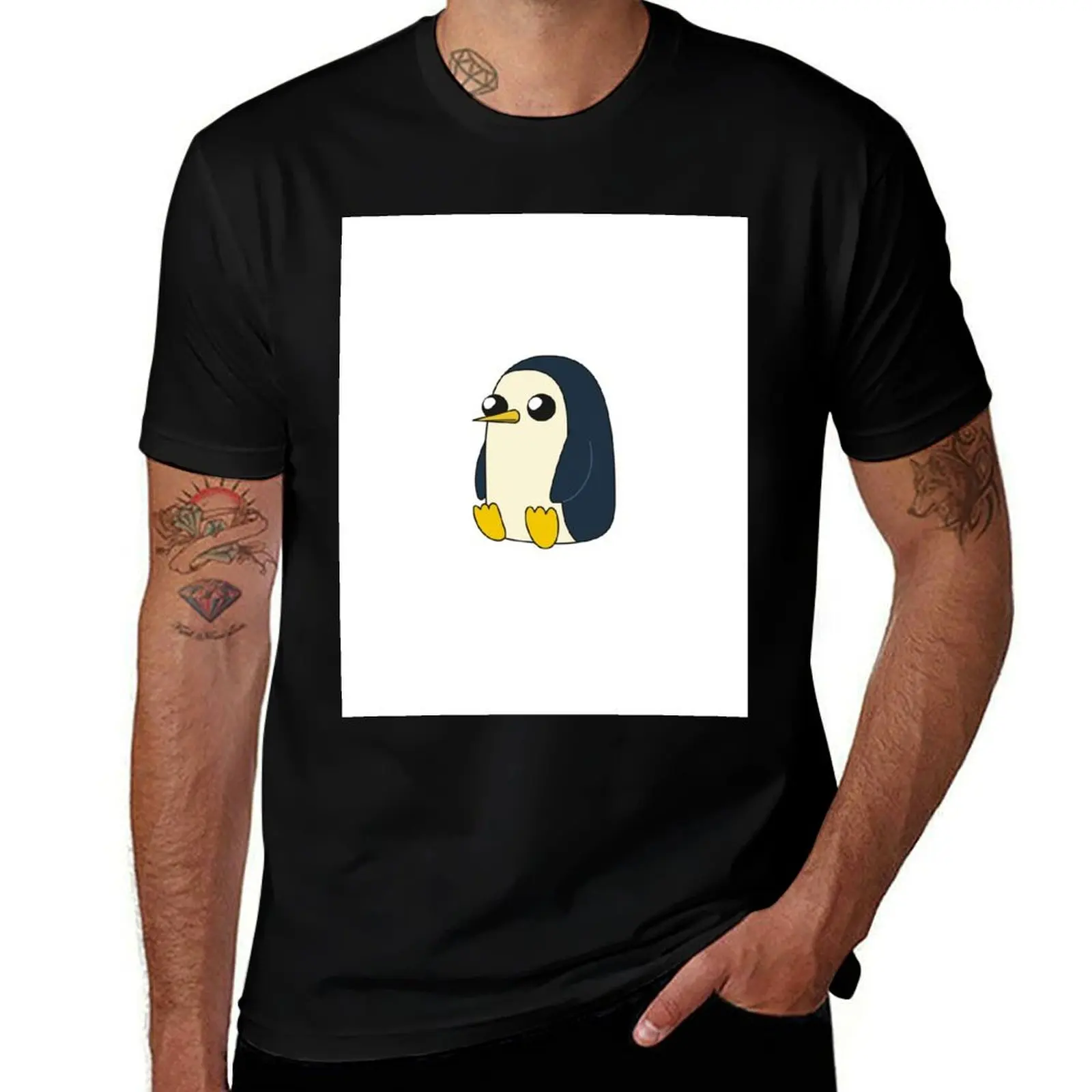 

AdventureTime – Gunter sitting and looking stoic but cute T-Shirt t shirts for man slim fit man t shirt cotton T-Shirt