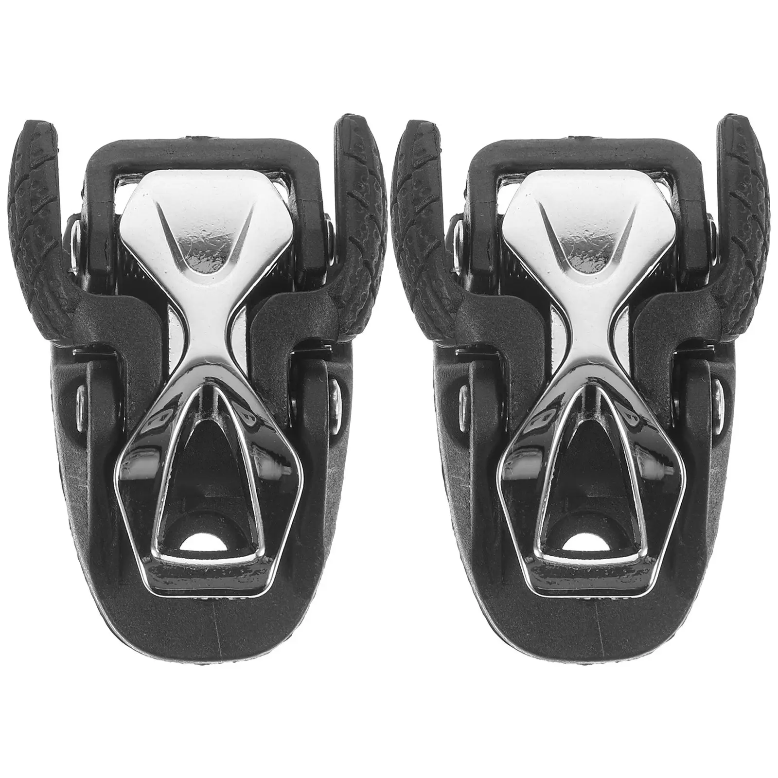 

Комплект из 2 профессиональных фиксирующих пряжек для роликовых коньков: надежная фиксация, легкий и компактный дизайн