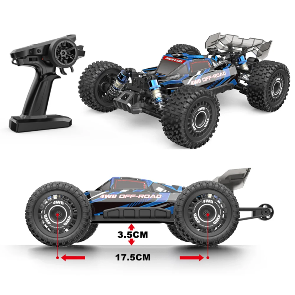 MJX Hyper Go 16207 16208 16210 70KM/H Brushless 1/16 RC Car 4WD High Speed Off-Road RC Drift Truck for Kids VS WLtoys 144010 Toy