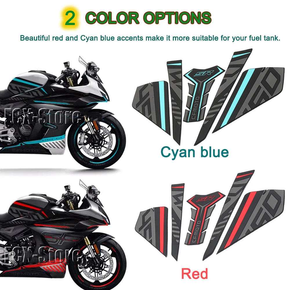 

New Motorcycle Side Fuel Tank pad Tank Pads Protector Stickers Knee Grip Traction Pad For CFMOTO 450SR 450 SR 450sr 2022 2023