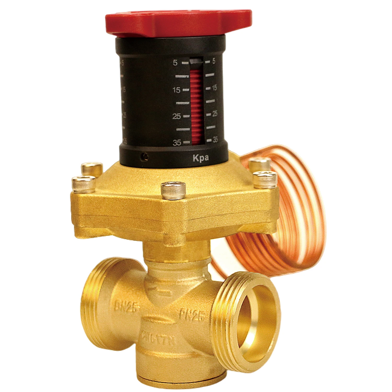 ATV&UTVCE Certified Brass Balance Valve for HVAC Pipelines Manual Control Differential Pressure Control Customizable OEM Safe fo