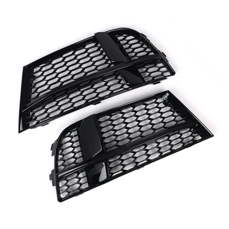 A91D Front Bumper Fog Light Cover Bezel Grille 8V3807681AE 8V3807682Q For A3/S3 S-Line 2017-2019 Accessories
