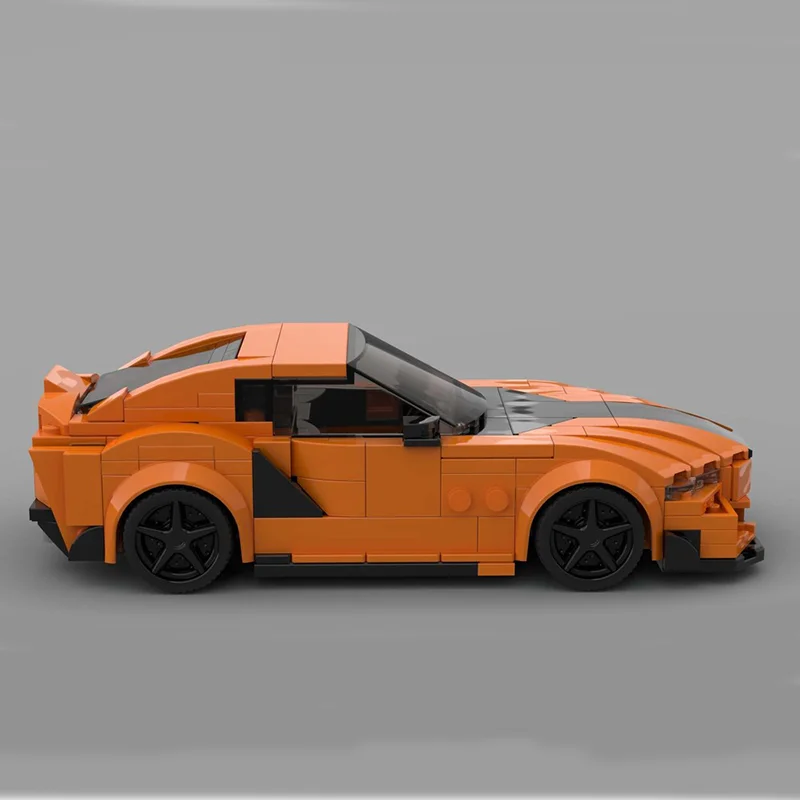 293 SZT. Nowy MOC ​ ​   Klocki konstrukcyjne dla dzieci, modułowe, edukacyjne, w kształcie samochodu sportowego City Highway Supra Gr, idealne na prezent.