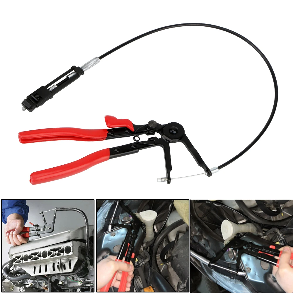 Car Pliers With Long Reach Hose Cable Wire Removal Handheld Alicate Clamp Repair Tools Truck Off Road 4x4 Motorcycle Accessories