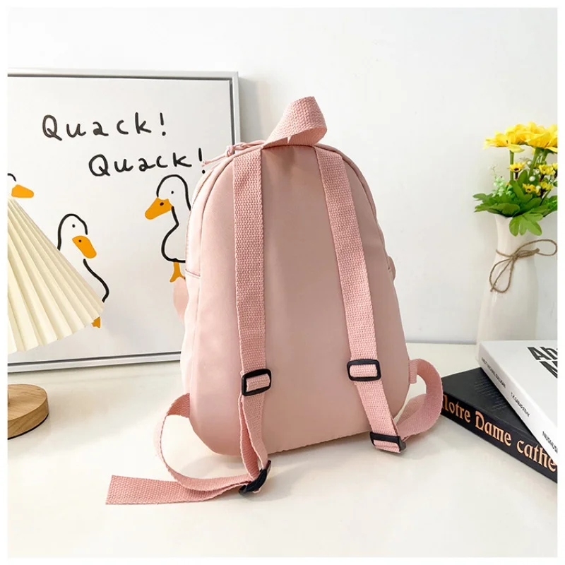 Coelhinho personalizado mochila com bordado para crianças, Saco de escola, Saco bonito dos desenhos animados, Nome personalizado, Treats Bag para a Páscoa, Baby Girls Gift