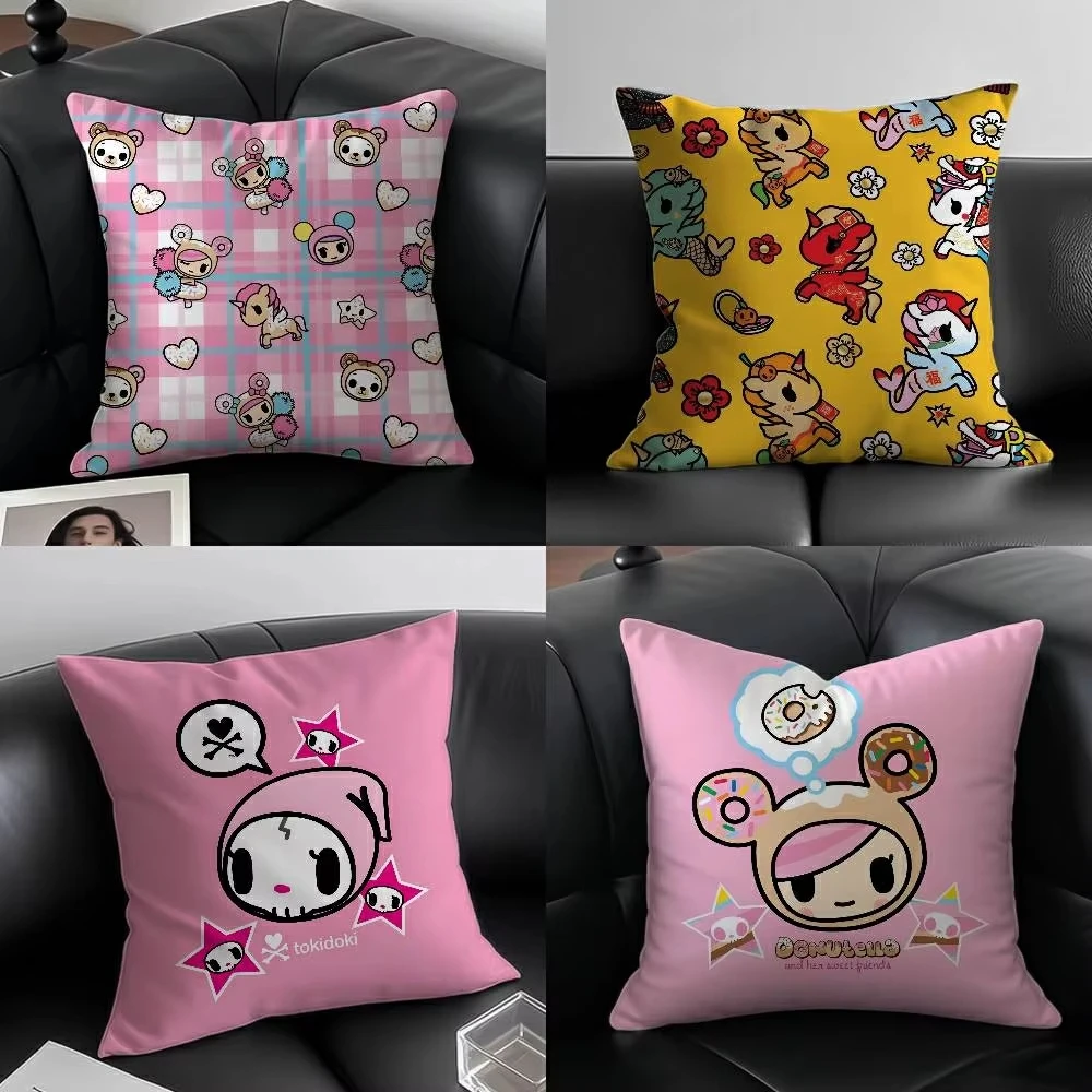 

Japan Tokidoki Creative Pillow Case Pattern Printing Pillowcase Living Room Sofa Cushion Cover Bedroom Room Decor