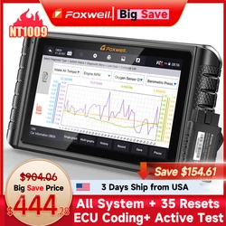 Foxwell Nt1009 Obd2 Scanner Auto Volledig Systeem Obd2 Auto Diagnostische Tools Code Lezer Ecu Codering Actieve Test Sleutel Codering Tools
