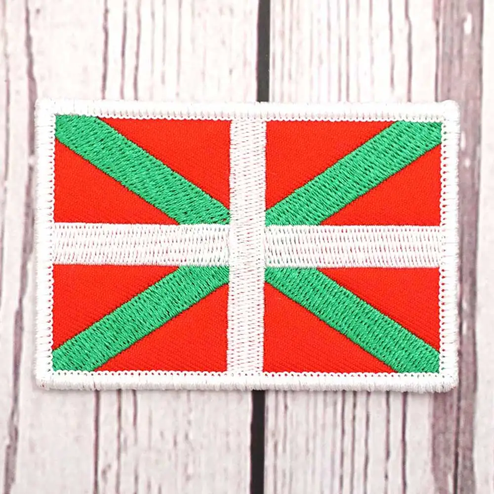 spain Euskadi  patch Embroidered Patch Hook & Loop Sew on Embroidery Military Badge