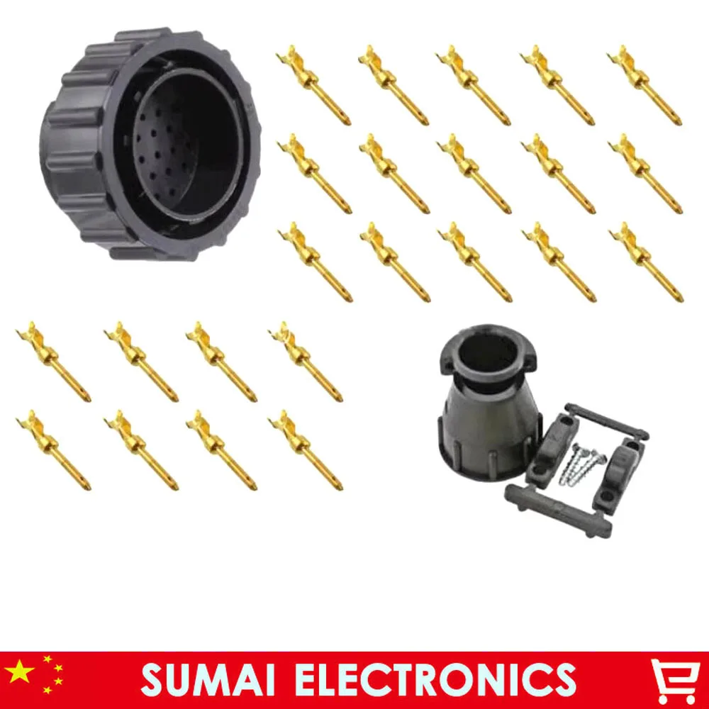 28Pin AMP/TE 206039-1 Car Sensor Connector ,28P Circular Electric Plug With 28 Pin Terminals