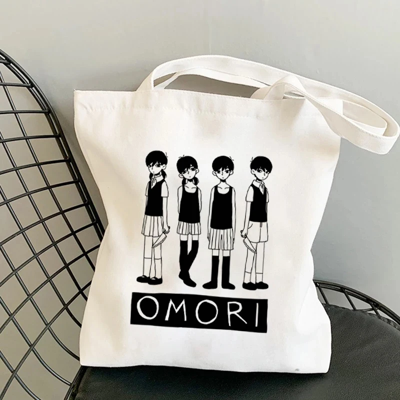 Game Omori Vrouwen Boodschappentas Kruidenierswinkel Bolsa Tas Canvas Handtas Handtassen Mode Schouder Canvas Tassen Casual