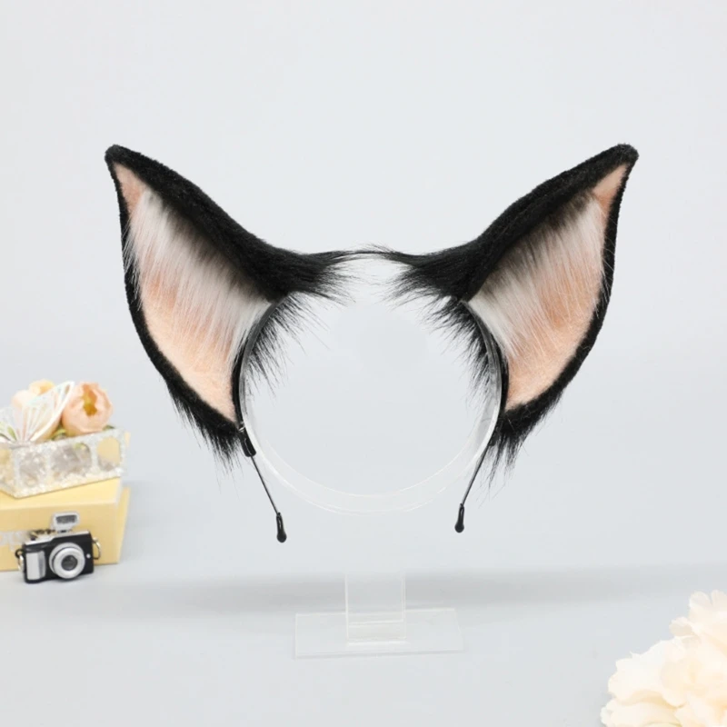 

Realistic Devil Ear Hairhoop for Roleplay Cosplay Costume Headband Halloween Dress Up Hairhoop Bendable Anime Hairband