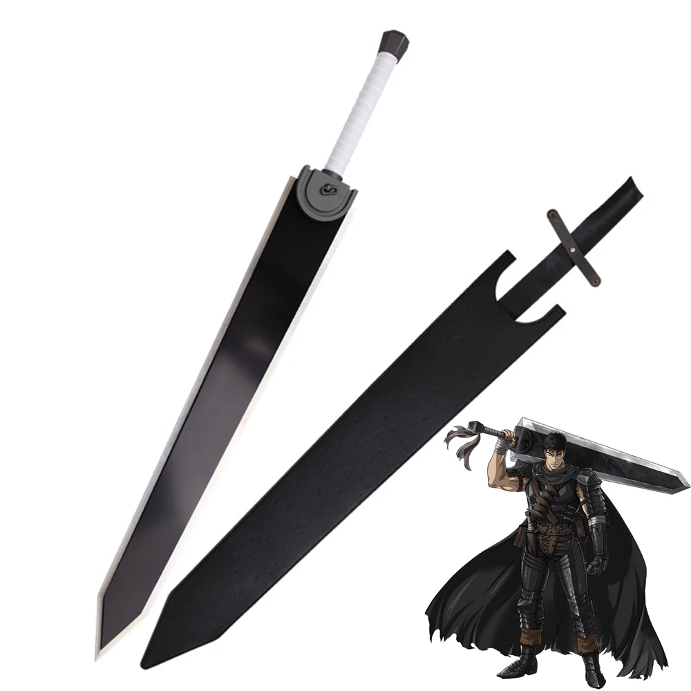 LQHS Sword Berserk Guts Weapon Dragon Slayer Sword Greatsword Game Anime Cartoon Katana Cosplay Replica Stainless Steel