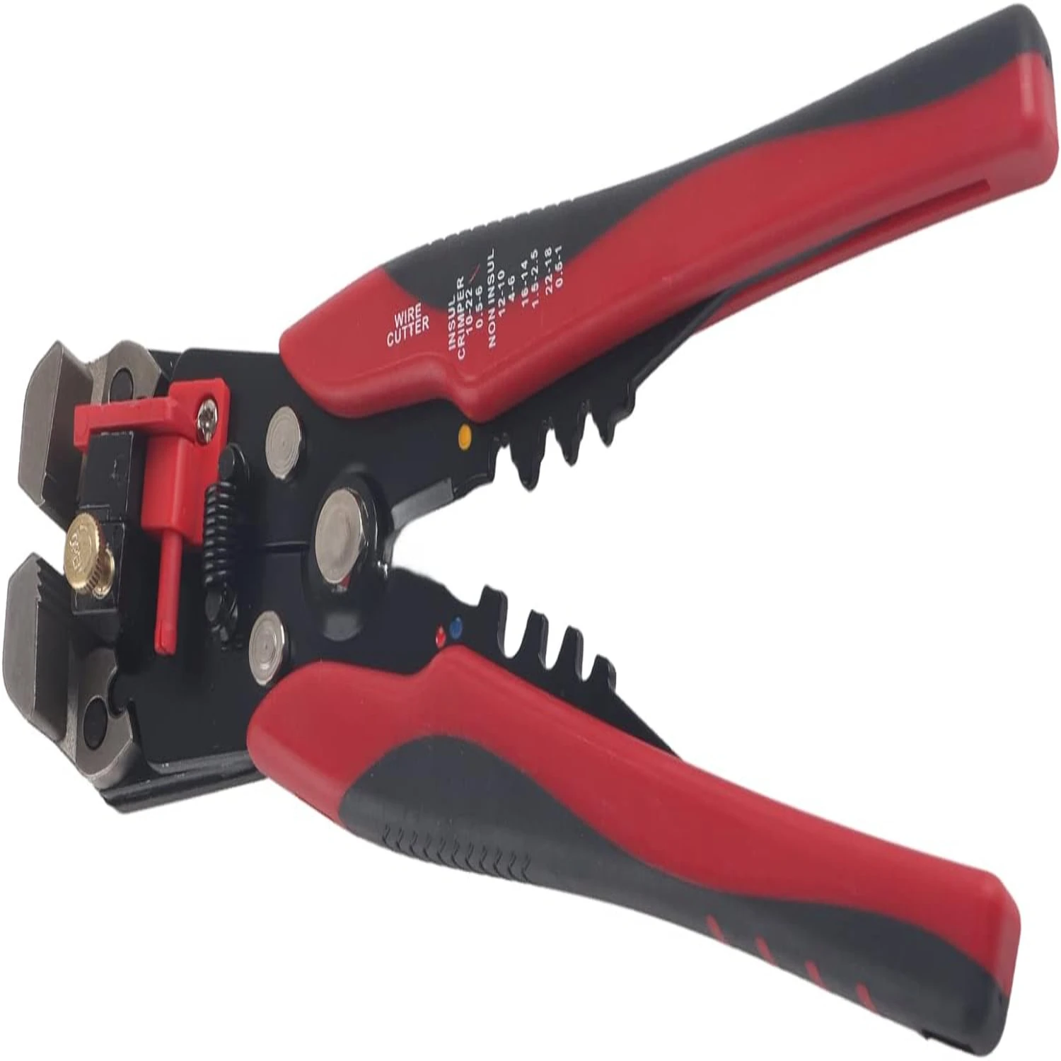 

Ergonomic Heavy Duty Self-Adjusting 3-in-1 Wire Cutter Tool - Automatic Electrical Cable Cutting & Crimping Tool for 10-24 AWG W