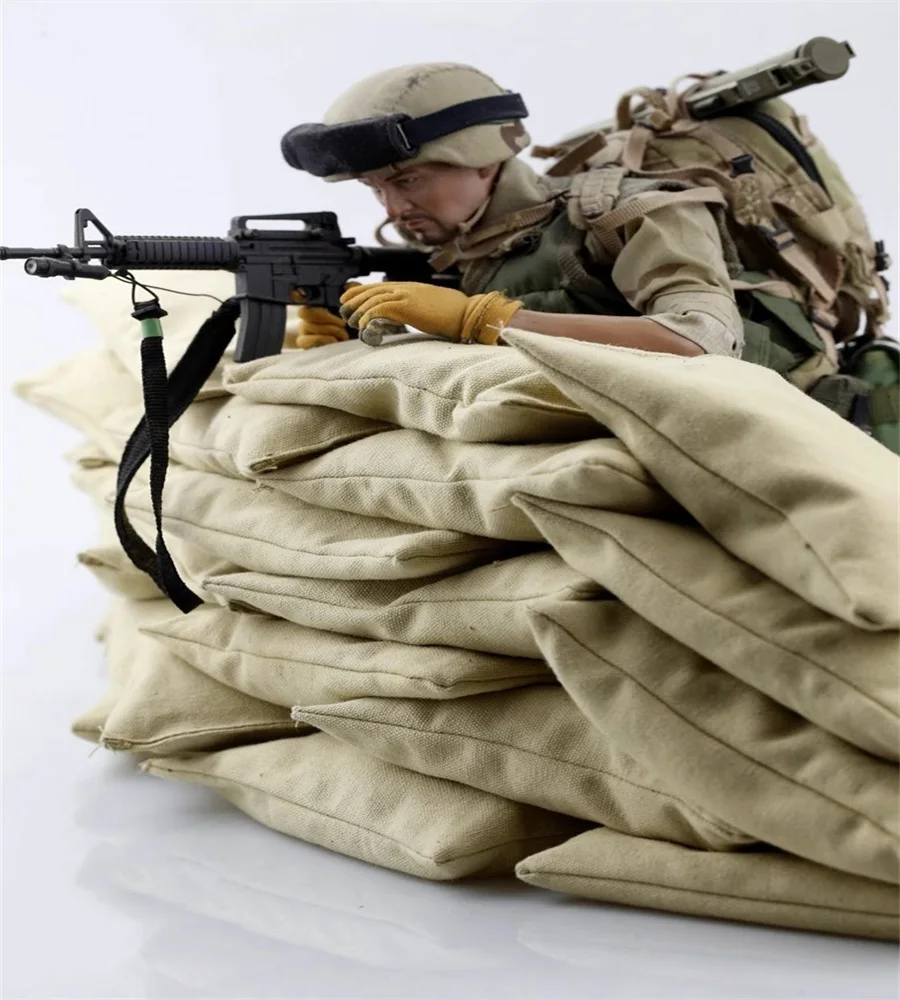 Lumaca 1/6 Soldato Scena Accessori Sacchi di sabbia Fit 12 ''Action Figure Model Toy In Stock Collection