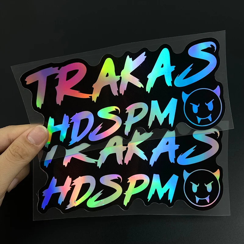 1PC Funny TRAKAS HDSPM Motorcycle Stickers Waterproof Motorbike Front Fairing Fuel Tank DIY Durable Universal Vinyl Decals