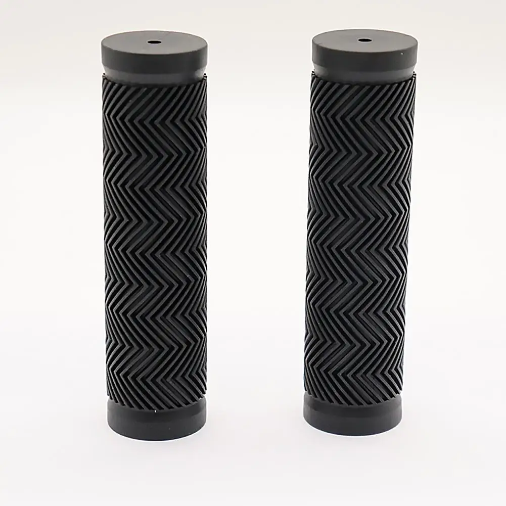 Bike Handlebar Handle Hand Grips Rubber Non-slip Cycling Handle MTB Bicycle Scooter Black Soft Rubber Bicycle Replacement Access view 5