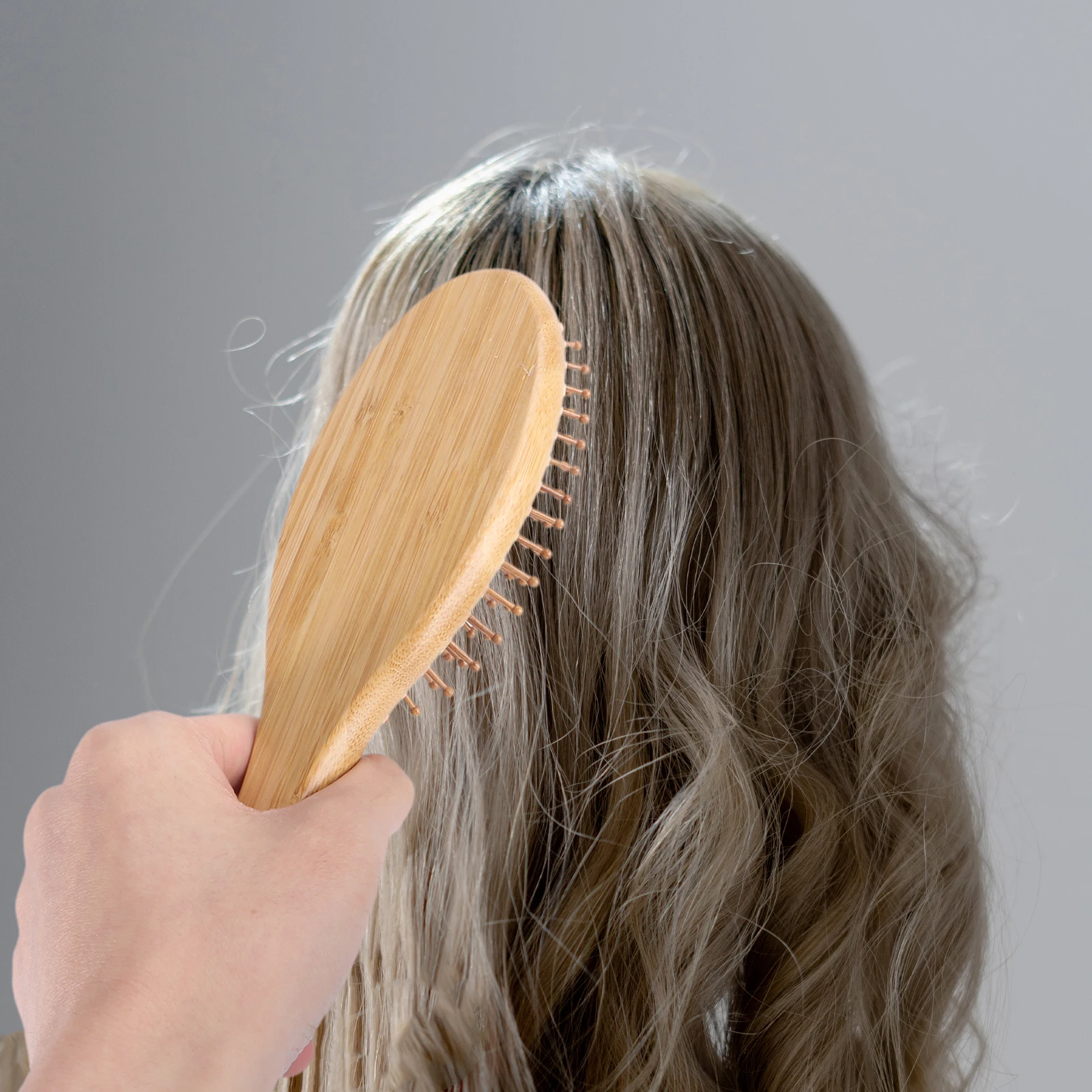 

3pcs Scalp Massage Comb Bamboo Hair Care Tool Anti Static Lightweight Portable Detangling Brush for Travel Outdoor Activities