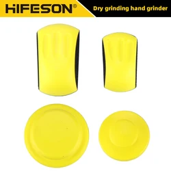 Hand Sanding Block Set 5'' 6'' PU Hand Grinding Block Abrasive Tool for Hook & Loop Sandpaper Sanding Disc Polishing Pad