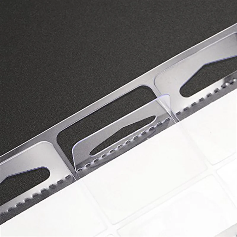 Adhesive Hang Tag 1-1/2 X 1-1/2 Inch Slot Display Hang Tag Clear Hang Tag Folding Labels For Store Display