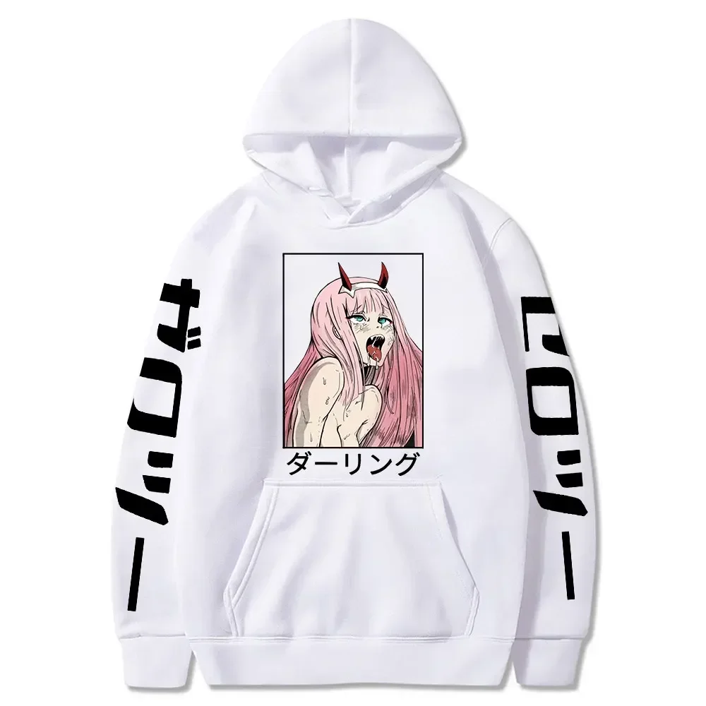 Darling In The Franxx Anime Pullover Women Unisex Hoodies S Fleece Sport Sweatshirts Zero Two Hoodie Oversized Streetwear Top