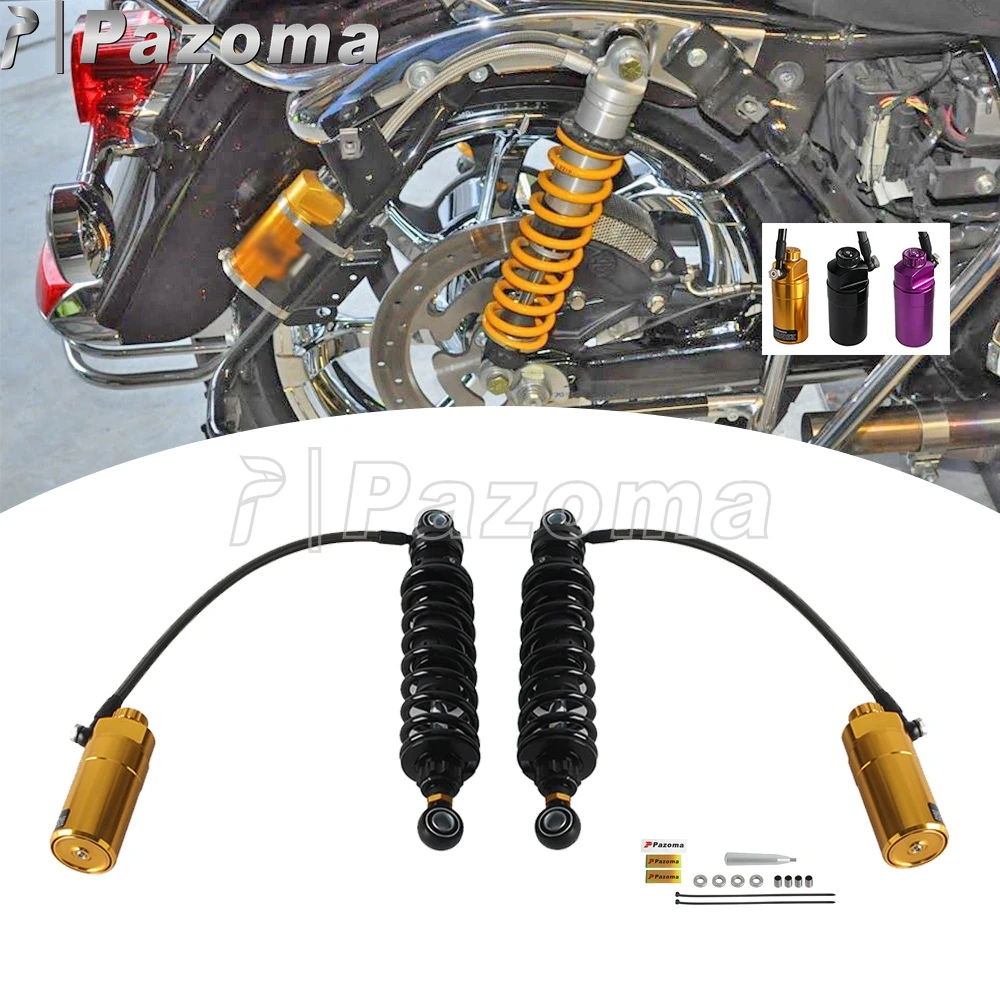 

Gas Shock Absorber Damper Motorcycle Rear Suspension Reservoir For Harley Touring Street Glide FLHX Special FLHXS Limited FLTRK