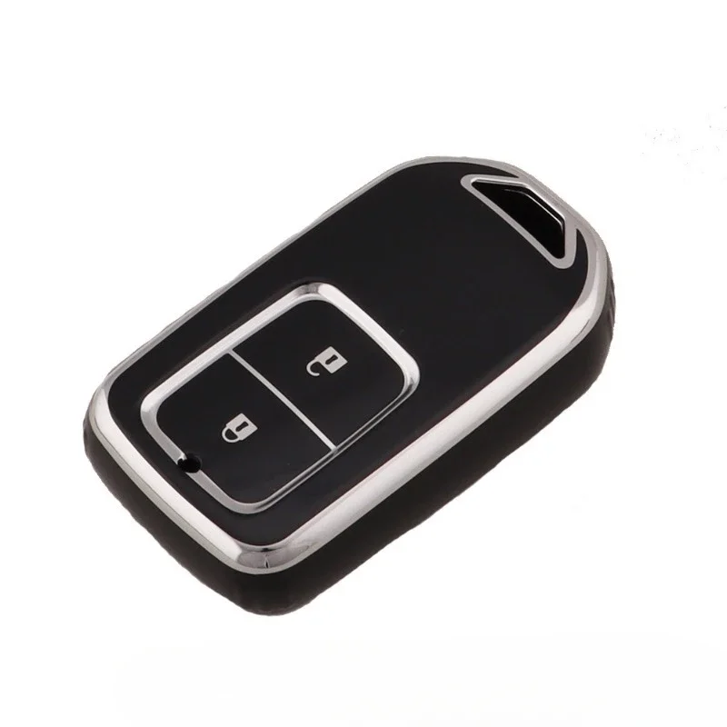 2 pulsanti Keyless Smart Tpu Car Key Case Cover Fob per Honda Fit 2014 2015 2016 2017 2018 City Crider Jazz Shuttle GP7 GP8 Vezel