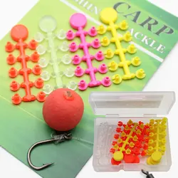 10 Cards Carp Fishing Accessories Hook Bait Floss Cap Fishing Carp Pop Up Boilies Stop Beads Carp Tackle Rigs Bait Stopper Tool