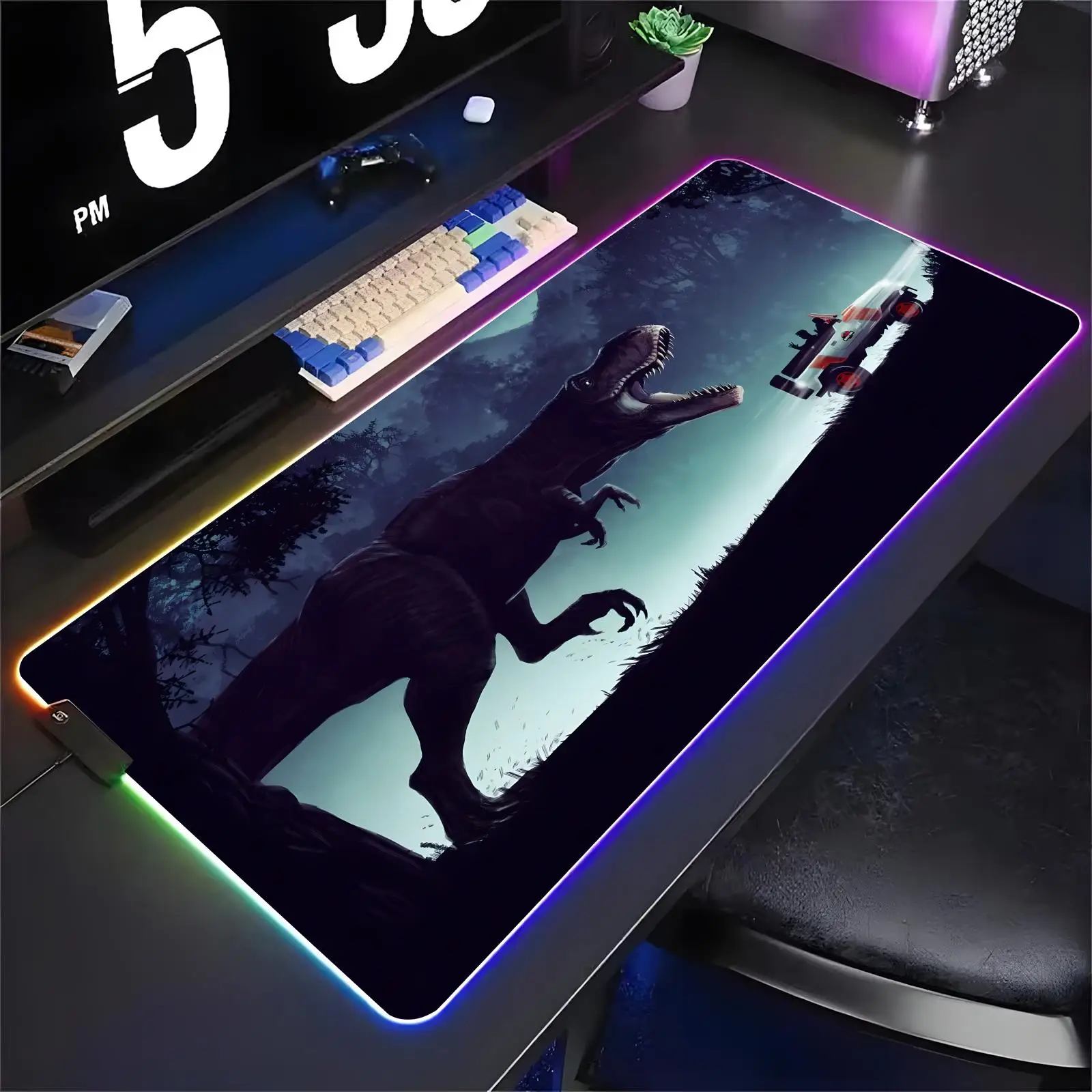 Jurassic World  Mouse Pad XXL RGB Gaming Mouse Pad Large Gaming Mousepad Keyboard Gamer Mouse Pad Laptop Desk Mat RGBMouse Mats