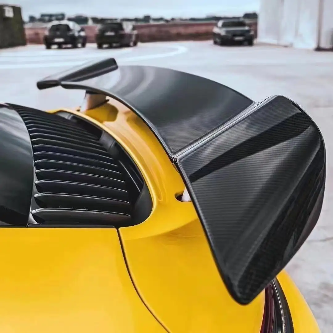 High Quality Car Wings for 911 992 Turbo S Te Style Dry Carbon Fiber Spoiler