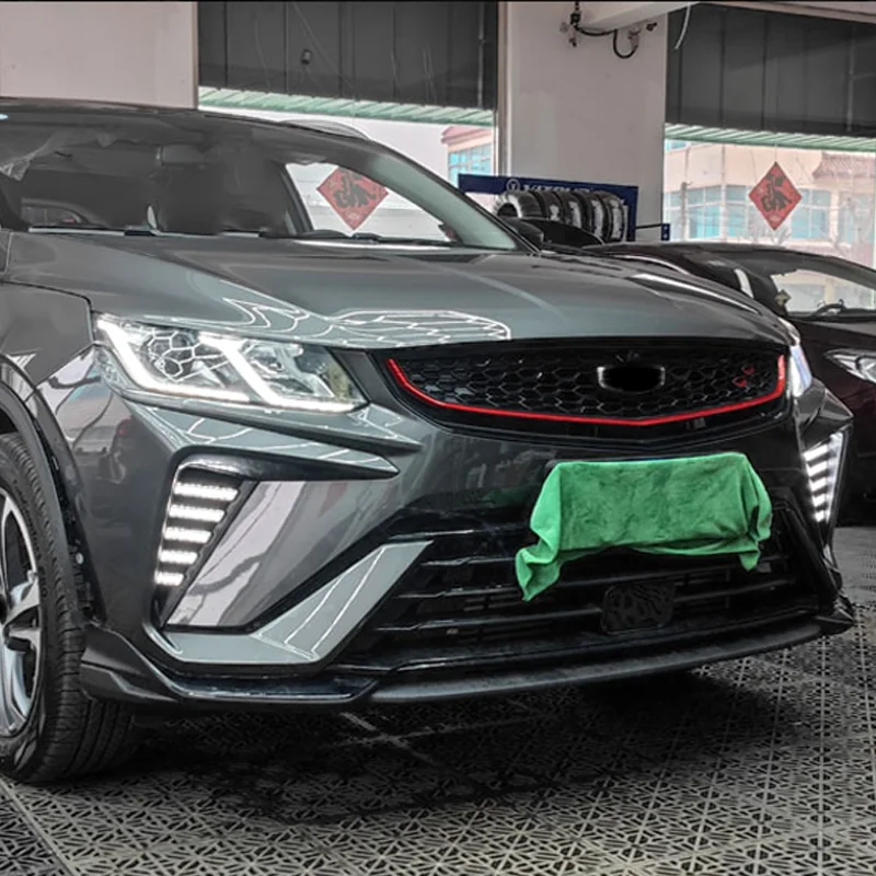 DinCh LED Foglight DRL For Geely Coolray 2021-2025 Front bumper foglight foglamp Daytime running light
