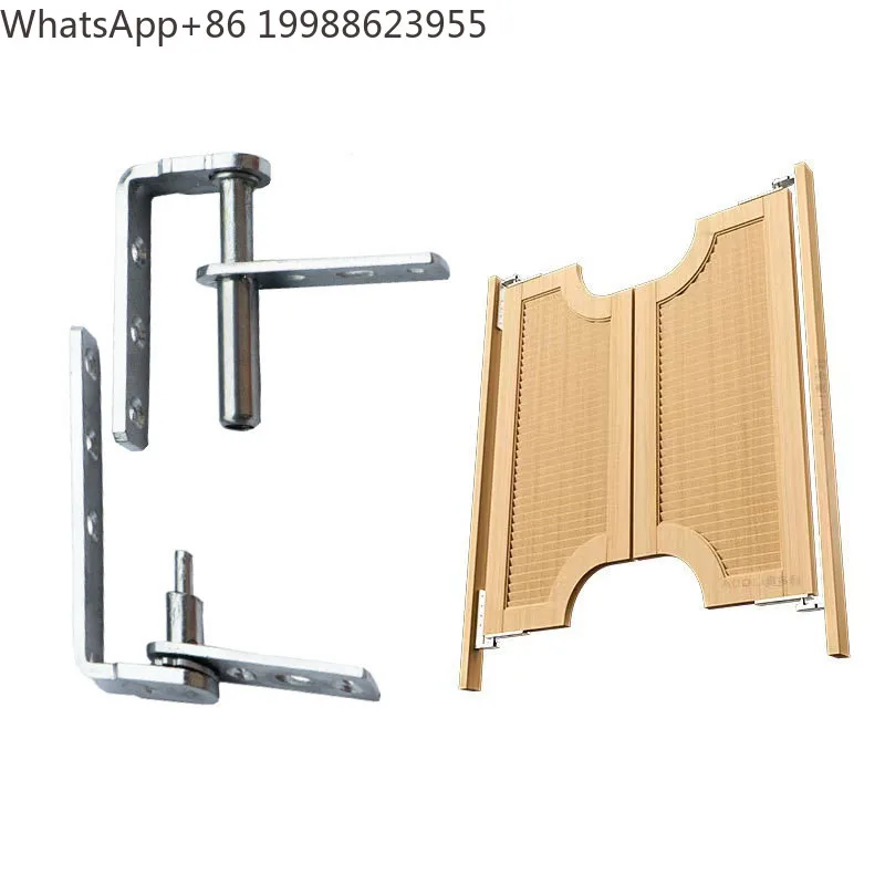 Bar Counter Cowboy Door Automatic Closing  Fence Double Door Pivot ROTATING SHAFT Hinge Wooden Door Invisible Stainless Hinge